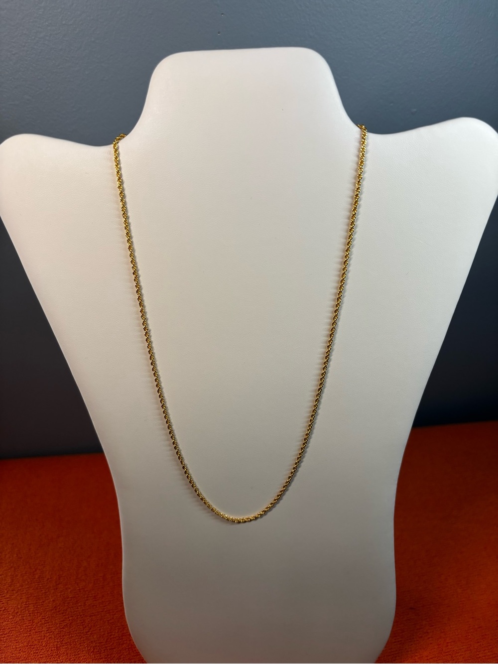 Gold Filled Rope Chain Necklace - Elegant Women's Jewelry